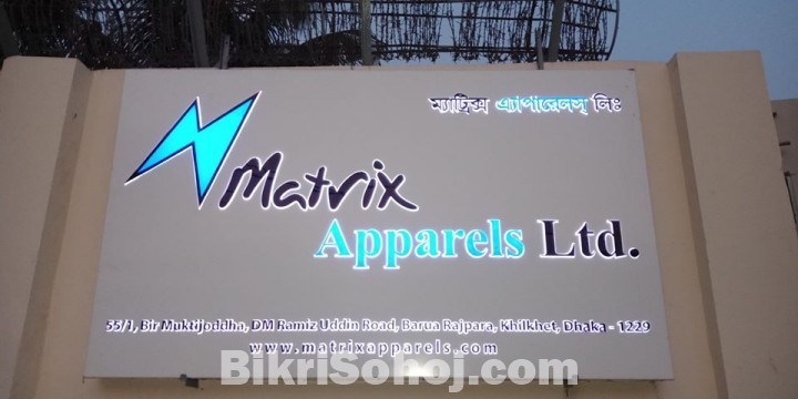 Acrylic & SS Top Letter and LED Lighting Outdoor Signage